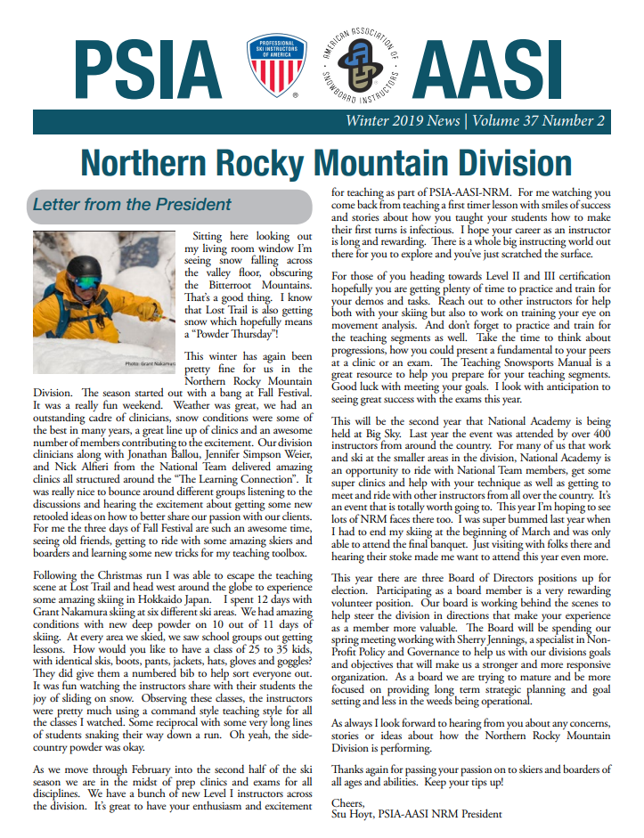 Northern Rocky Mountain Newsletter